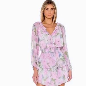 LoveShackFancy popover dress in blueberry frosting Size M